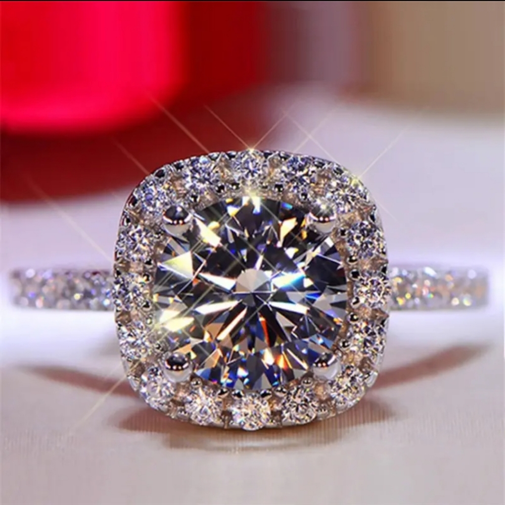 💍🆕️Square Artificial Diamond Ring💎 - Picture 4 of 4